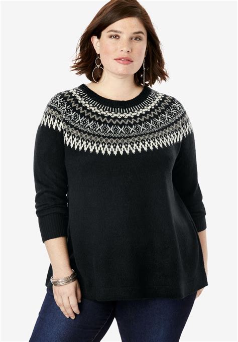 Fair Isle Pullover Sweater | Gorditas, Moldes