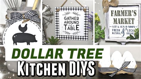 EASY Dollar Tree Kitchen DIYS 2020 | DIY Dollar Tree Farmhouse Kitchen Decor | Krafts by Katelyn ...