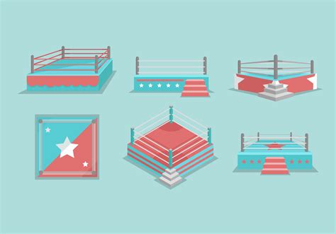 Wrestling Ring Vector Illustration 137371 Vector Art at Vecteezy