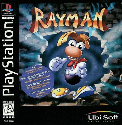 Rayman (1995) PlayStation box cover art - MobyGames