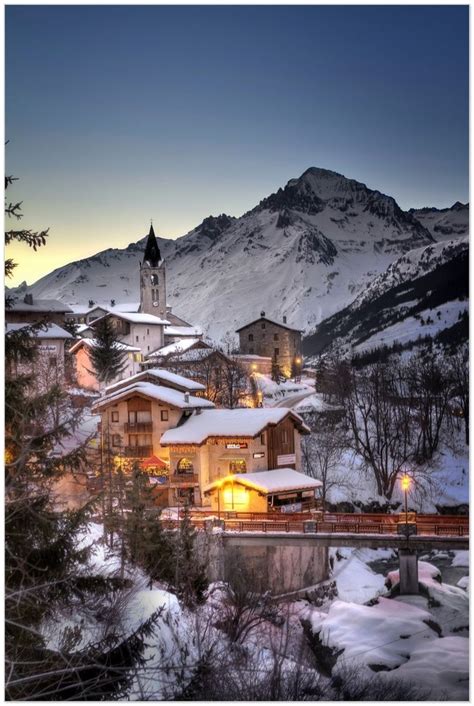 Alps Villages | Village of Lanslevillard, in the French Alps / Photography by pbac ... | Paysage ...