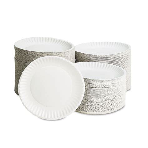 Uncoated Lightweight Paper Plates Bulk 1000 9-Inch Parties Picnics Crafts White | eBay | Plates ...