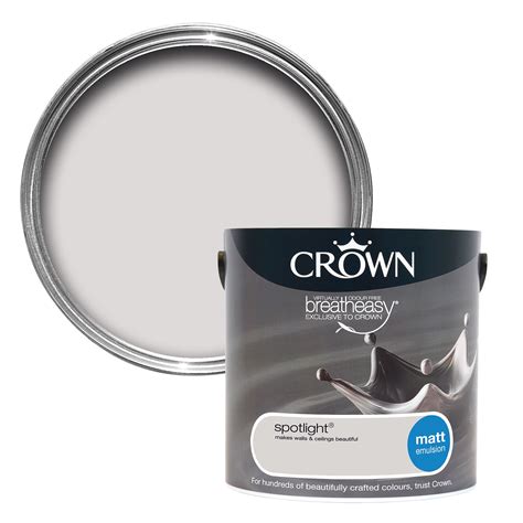 Crown Breatheasy® Spotlight Matt Emulsion Paint 2.5L | Departments | DIY at B&Q | Blue spray ...