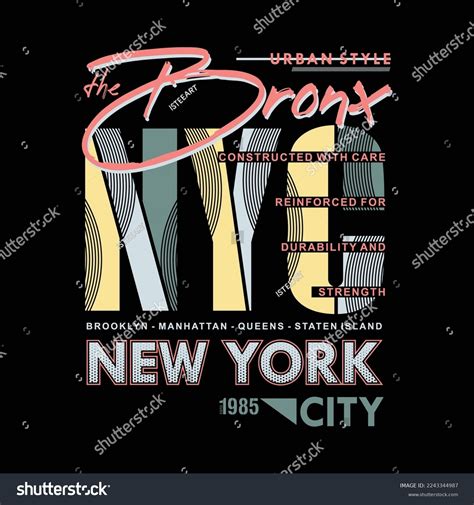 Bronx New York City Superior Culture Stock Vector (Royalty Free ...