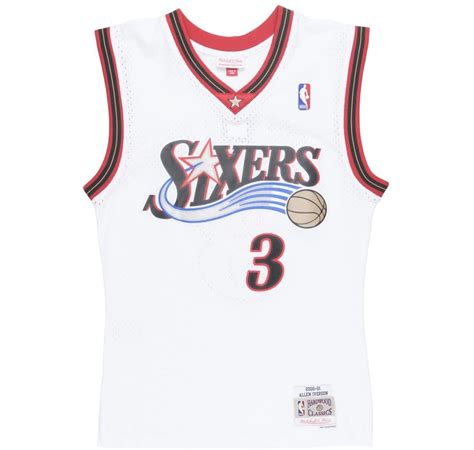 Sports - Fan Gear - Jerseys - Allen Iverson White Sixers Swingman ...