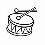 Drum Coloring Pages For Kids sketch template
