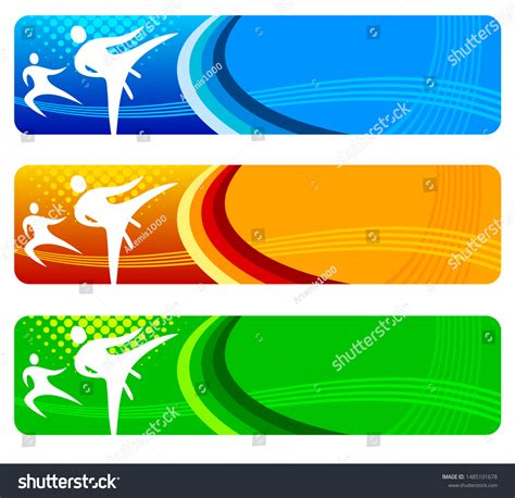 Karate Banner Web Background Vector Stock Vector (Royalty Free ...