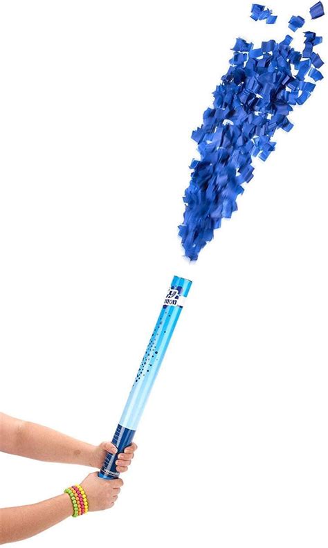 Blue confetti cannon (60 cm): Amazon.co.uk: Toys & Games