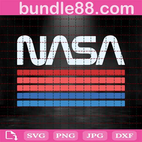 Trending, Nasa Worm Logo SVG PNG DXF EPS Digital Download June 2024