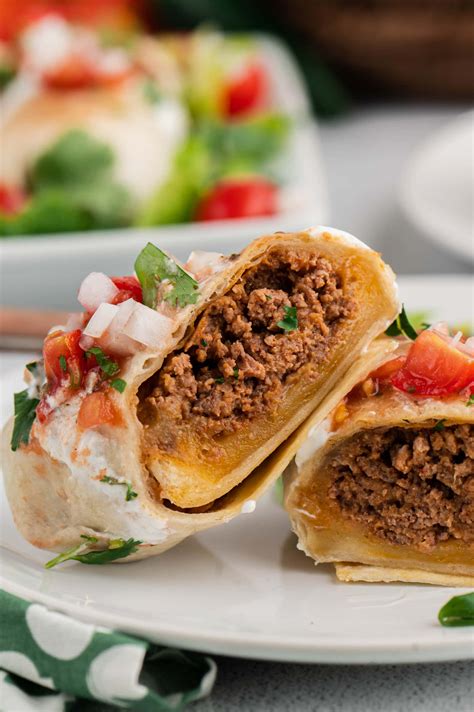 Air Fryer Beef & Bean Chimichangas - Air Fryer Fanatics