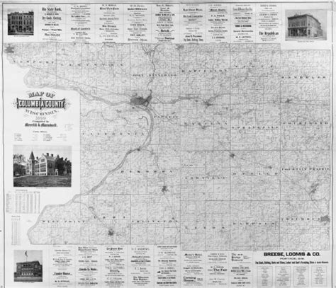 Map of Columbia County, Wisconsin | Map or Atlas | Wisconsin Historical ...