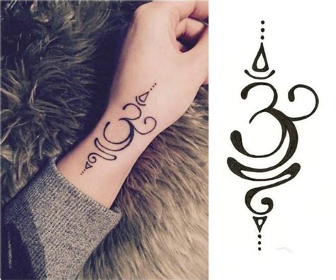 Om-Symbol in Kombination mit Unalome-Spiralen | Buddhistische symbole tattoos, Buddhistische ...