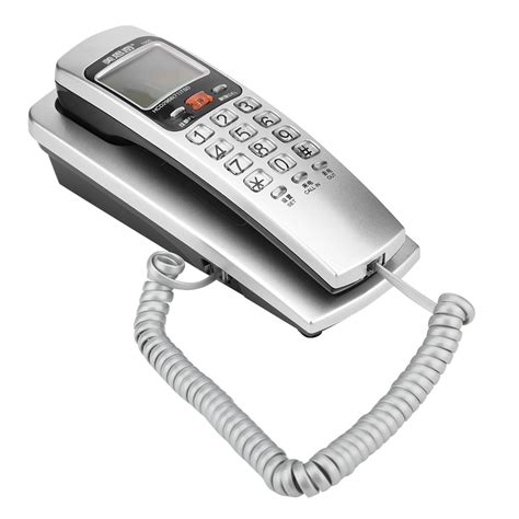 WALFRONT Caller ID Telephone Corded Phone Desk Put Landline Extension ...