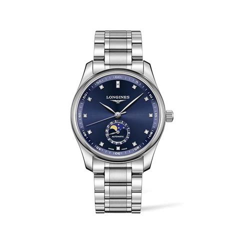 Longines Master Collection Blue Dial Moonphase 40mm - Michalis Diamond ...