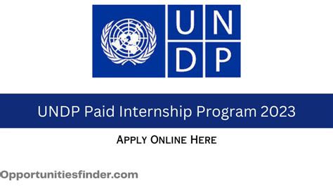 UNDP Internship Program 2023 - Opportunities Finder