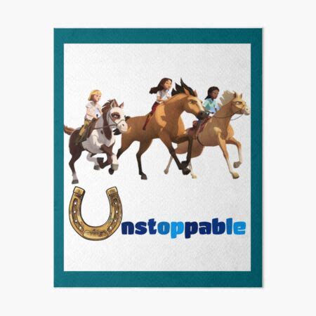 "Spirit Riding Free unstoppable " Art Board Print by BingoJetSales ...