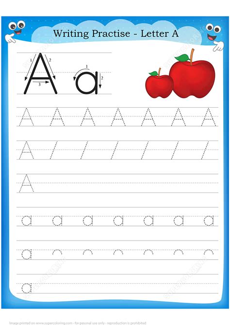 A For Apple Printable