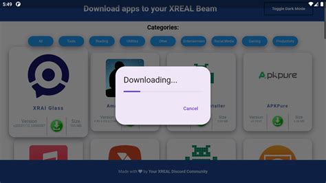 Beam-Apps – App installer for Xreal Beam