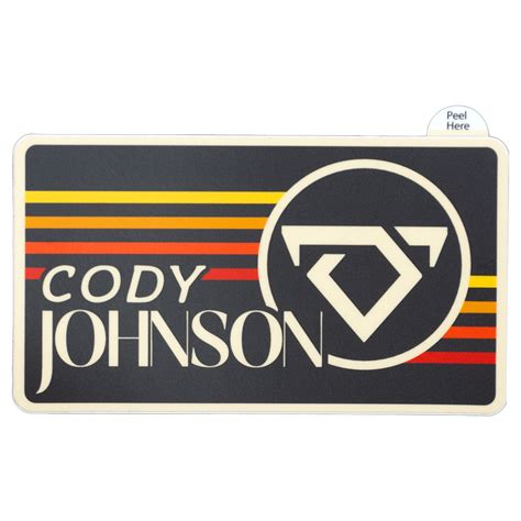 Black Retro Sticker – Cody Johnson Music