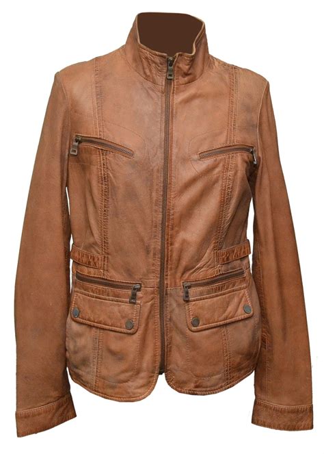 Women Tan Leather Jacket – The Film Jackets