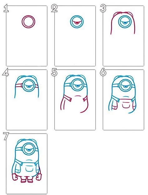 How to draw Minion Sketch step by step - Drawing Photos