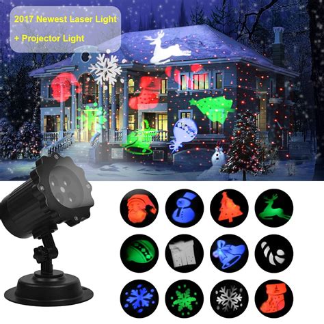 UNIFUN Christmas Laser Projector Light Bright Led Landscape Spotlight ...