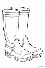 Rubber Boots Coloring Pages ᗎ Printable Painting Template sketch template