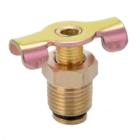 High Quality 1/4" NPT Air Compressor Valve Brass Drain Valve For Air ...