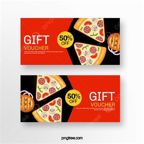 Simple American Fast Food Coupon Set Template Download on Pngtree