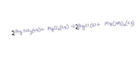 SOLVED: Balance the following chemical equation: AlCl3 + AgNO3 → Al(NO3 ...