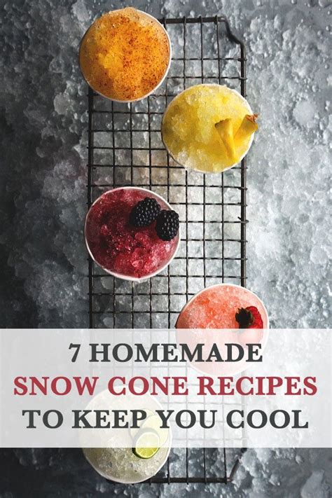 Homemade Snow Cone Recipes — Eatwell101