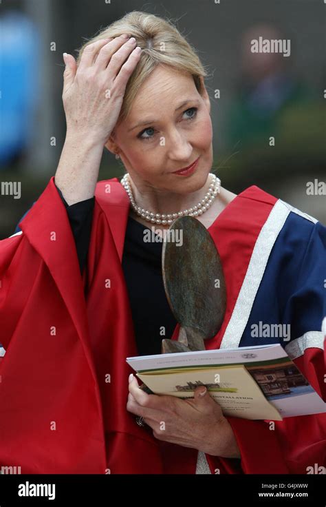 Author JK Rowling after being awarded a Benefactors Award by Edinburgh ...