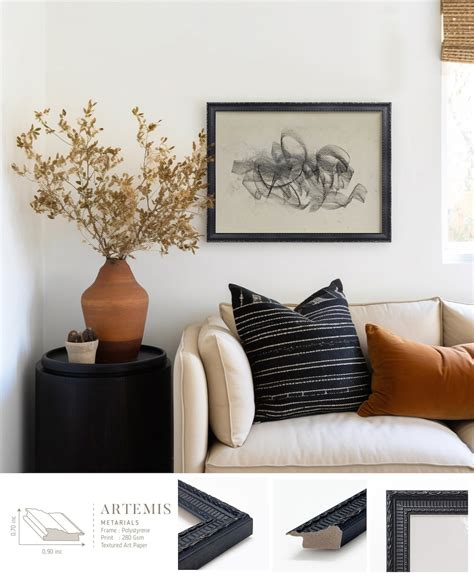 Vintage Art Prints Framed, Sketch Art Print, Abstract Drawing Wall Art, Minimal Scribble Line ...