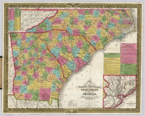 North Carolina South Carolina and Georgia - David Rumsey Historical Map ...