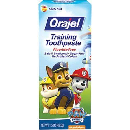 Orajel Nickelodeon Paw Patrol Fruity Fun Training Toothpaste 3 Months to 4 Years, 1.5 oz, White ...