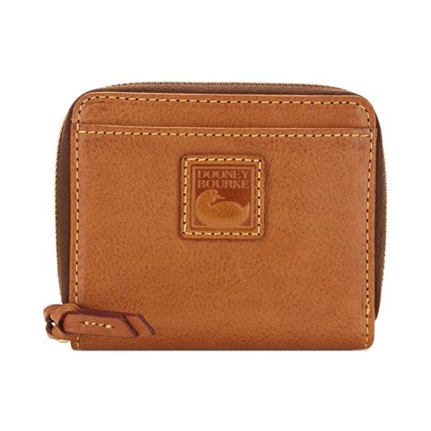 Dooney & bourke Florentine Multi Function Zip Around Wallet in Brown | Lyst