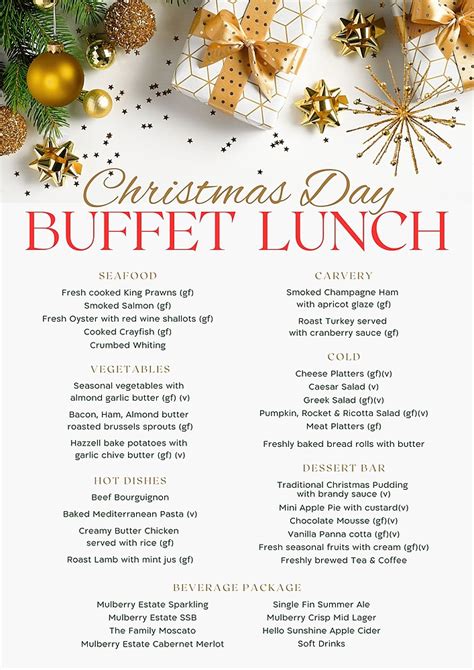 Second Release - Christmas Day Buffet Lunch at Mulberry Estate