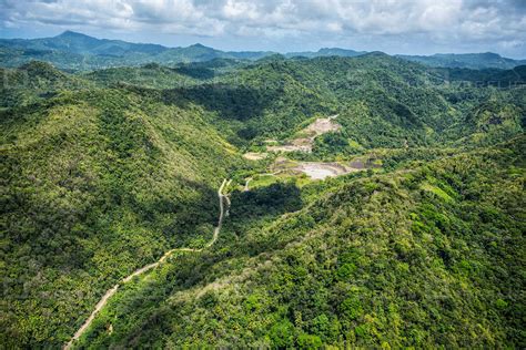 OverflightStock™ | Rainforest of Saint Lucia Caribbean Aerial Stock Photo