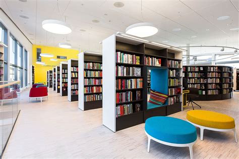 VALLENTUNA PUBLIC LIBRARY, SWEDEN | Modern library furniture, Library ...