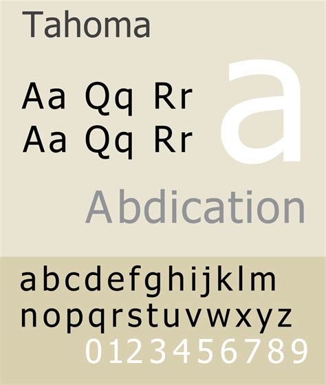 Tahoma Font Free Download | Free fonts download, Free font, Fonts