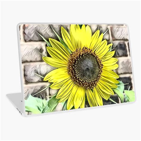 Happy Sunflower Bloom Laptop Skin by Roanemermaid | Flower lover ...