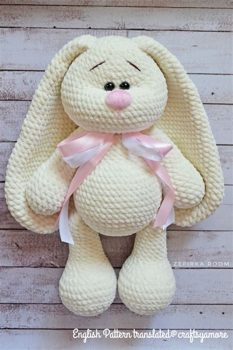 Crochet Big Flappy Ear Bunny Amigurumi Free Pattern