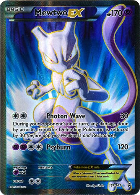 Pokemon X Y BREAKthrough Single Card Ultra Rare Holo Full Art Mewtwo-EX ...