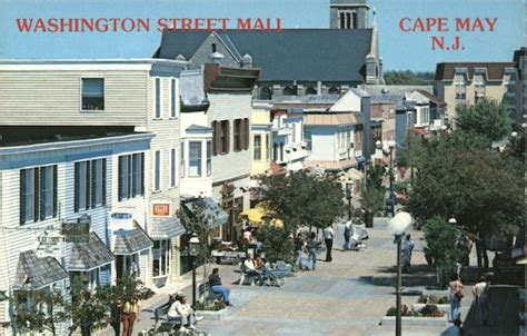 Washington Street Mall Cape May, NJ Postcard