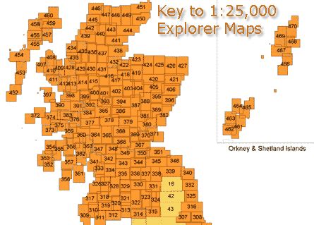 Undiscovered Scotland Bookshop: Scottish Maps: OS 1:25,000 Maps