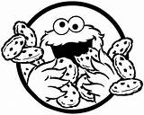 Cookie Coloring Printable sketch template