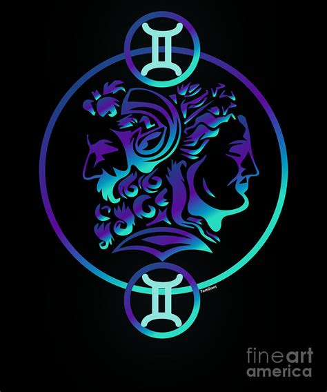 Gemini Astrological Birth Sign Astrology Horoscope Geminis Gift Digital Art by Thomas Larch ...