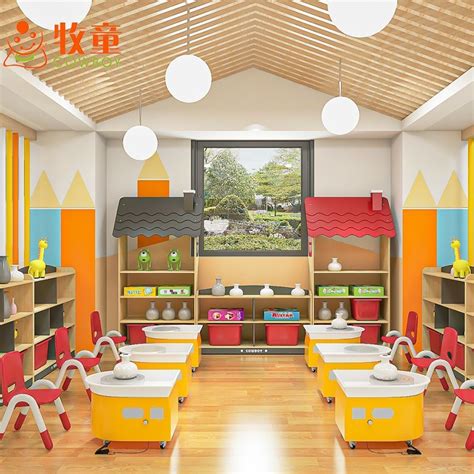 China Children modern Wooden Daycare Furniture / Daycare Center ...