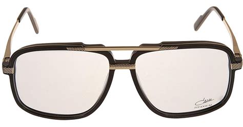 Cazal Logo Square Glasses in Black (Natural) - Save 1% | Lyst