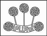 Lollipop Kolorowanki Lollipops Lizaki Druku Lizak Patyku Kolorowanka  sketch template